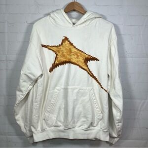 By Cole Bennett Sweatshirt No Need To Panic Mens Size Medium Ivory Hoodie